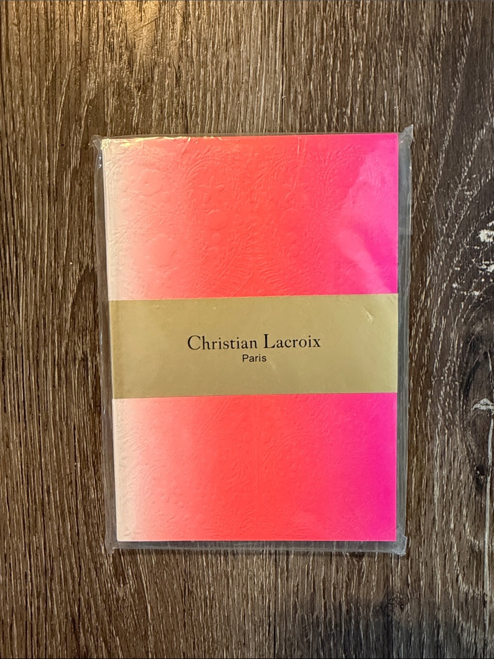 Christian Lacroix Pink to Coral Ombre Notebook